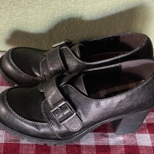 Jellypop Black Heeled Shoes with Buckle